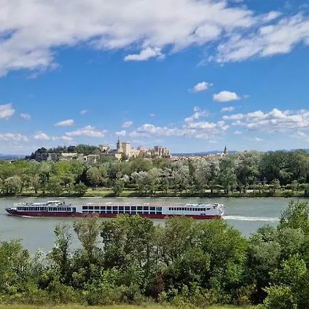 Charmante Petite Maison Avec Vue Panoramique, En Centre Historique, Proche D'avignon, Ancienne, Renovee, Climatisee, Terrasse, Parking Public Gratuit Holiday home